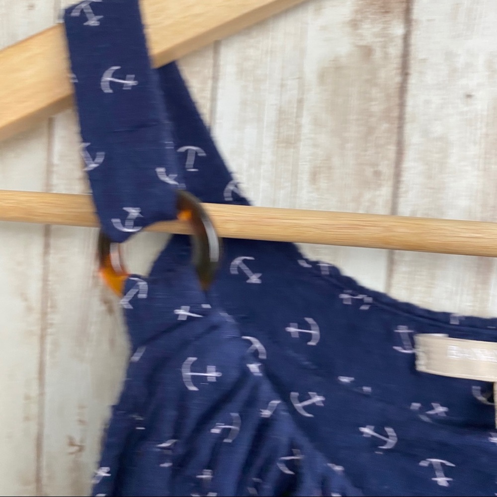 BANANA REPUBLIC Top blue with anchor pattern - Picture 8 of 9